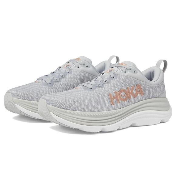 HOKA Women's Gaviota 5 Road Running Shoes in Harbor Mist/Rose Gold Size 5B NWB - Picture 2 of 12